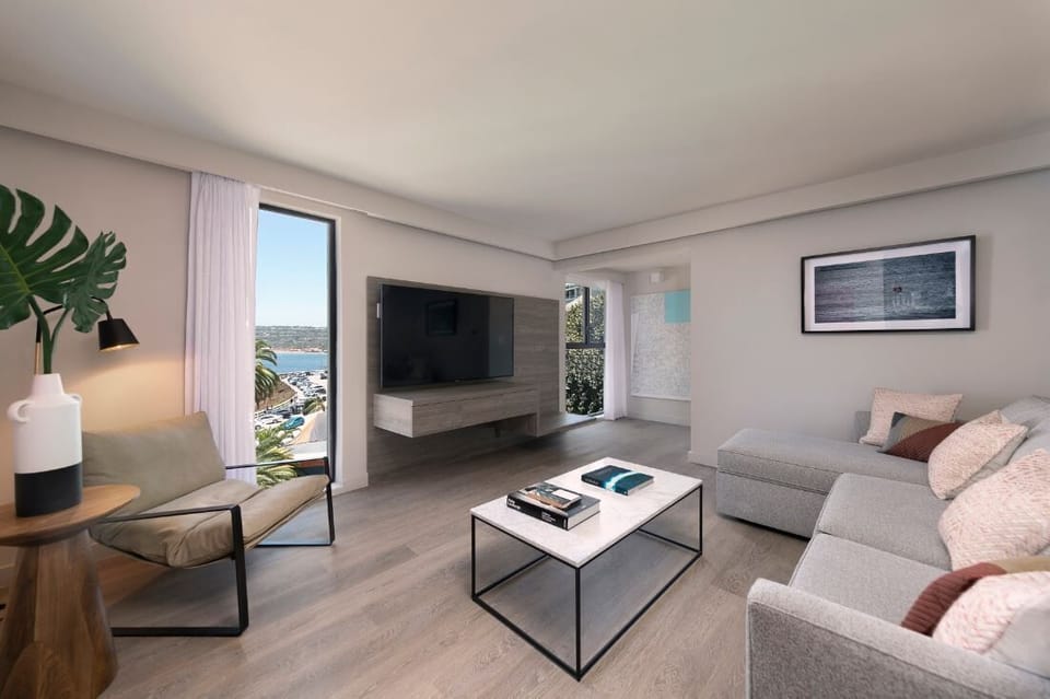 Living Area. Exact unit will be assigned upon arrival. Views, colors, and decor may vary