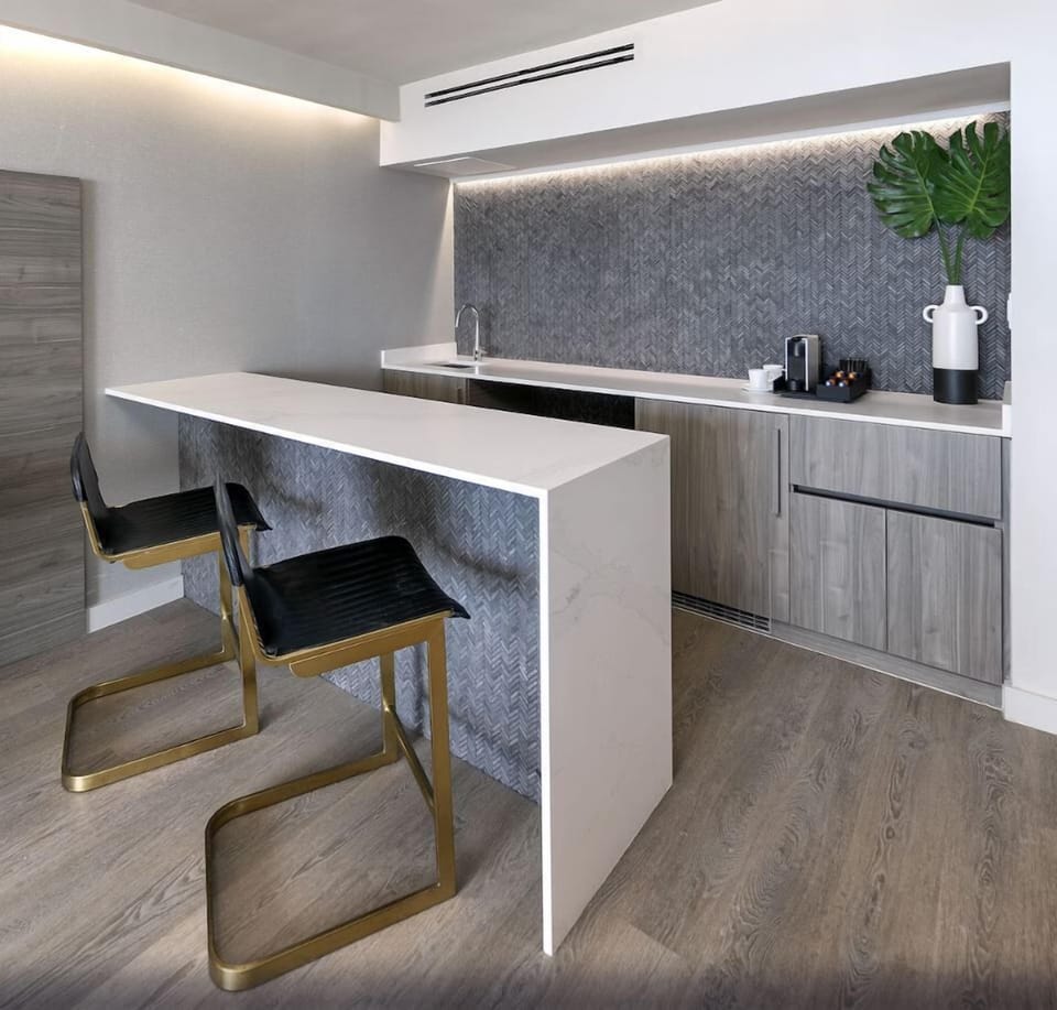 Kitchen. Exact unit will be assigned upon arrival. Views, colors, and decor may vary.
