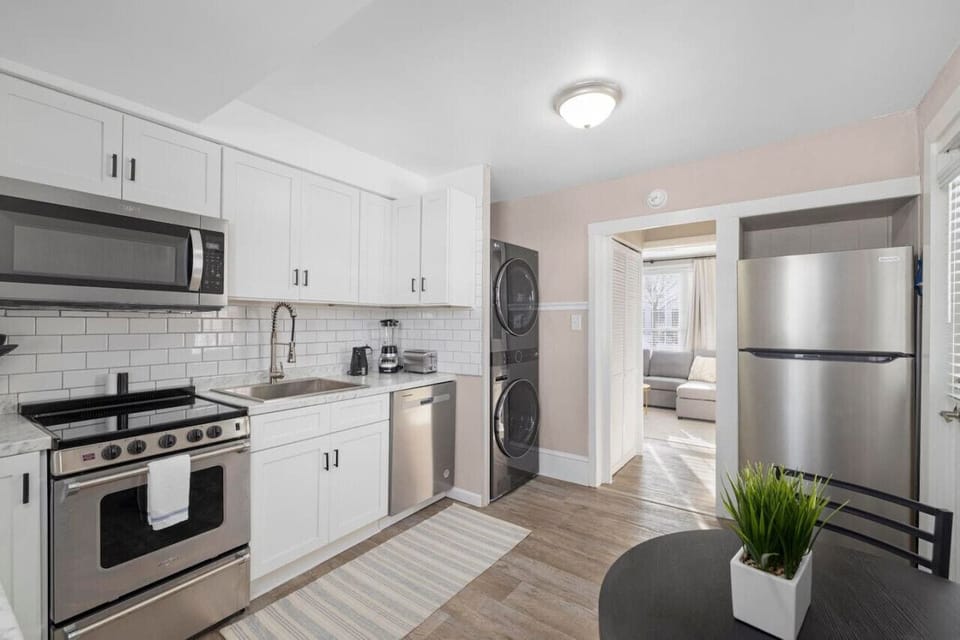 Prepare delicious meals in the fully equipped kitchen, with all the essentials for family dinners and casual cooking.