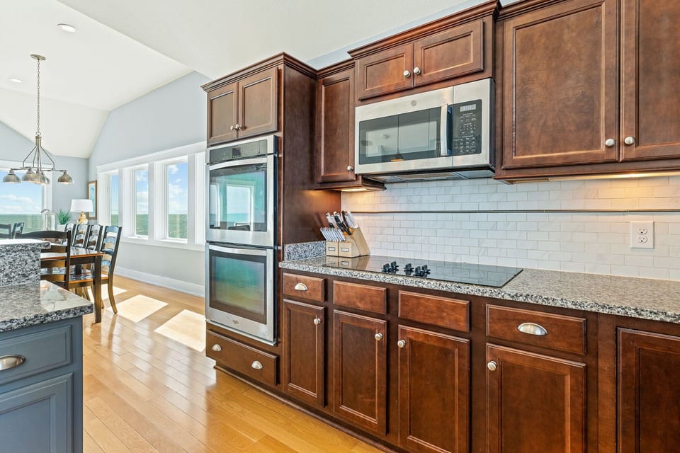 Expansive Kitchen with Ocean View on Third Level