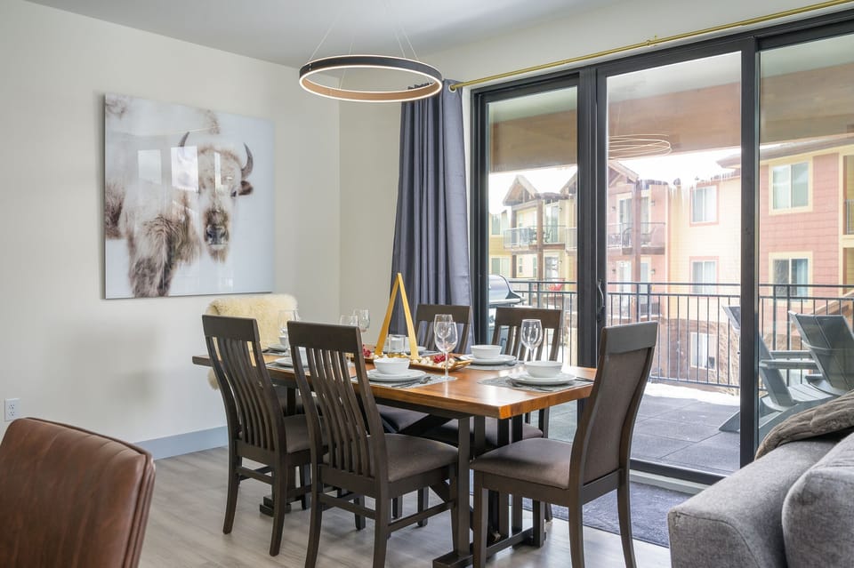 Dining Area with Custom Table