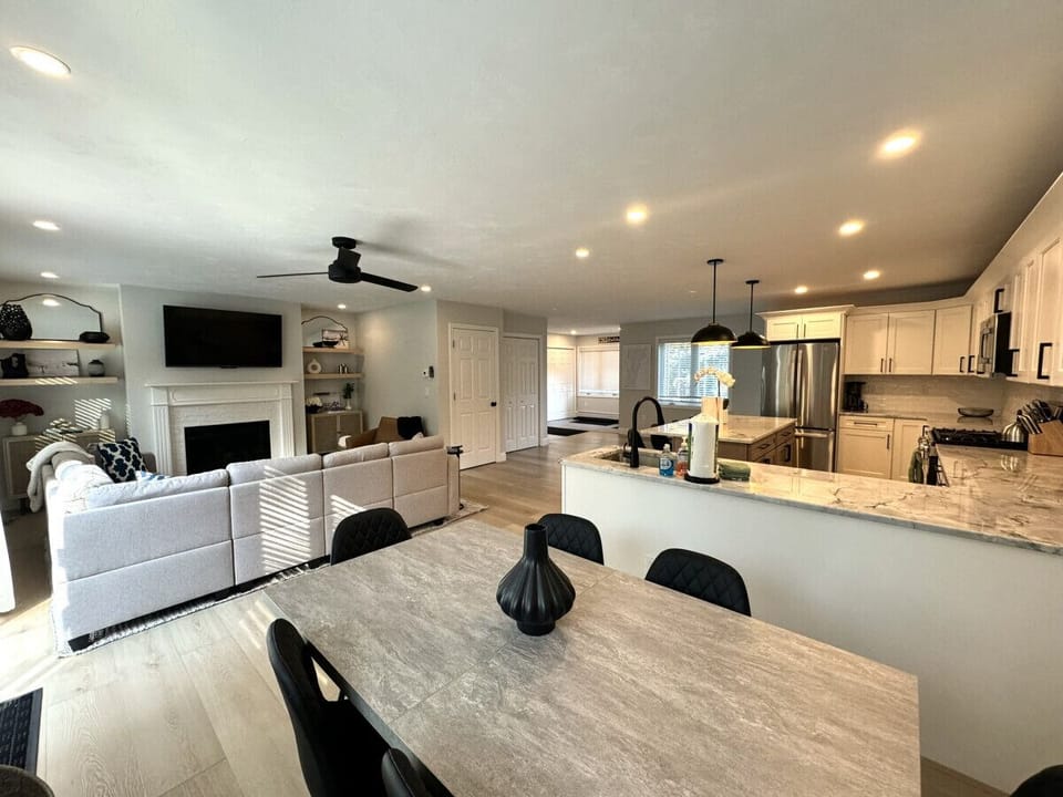 Open Concept Kitchen, Dining and Living room