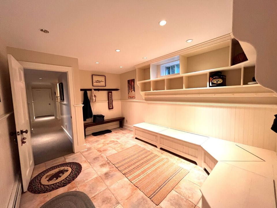 Mudroom entering from the lower level entry