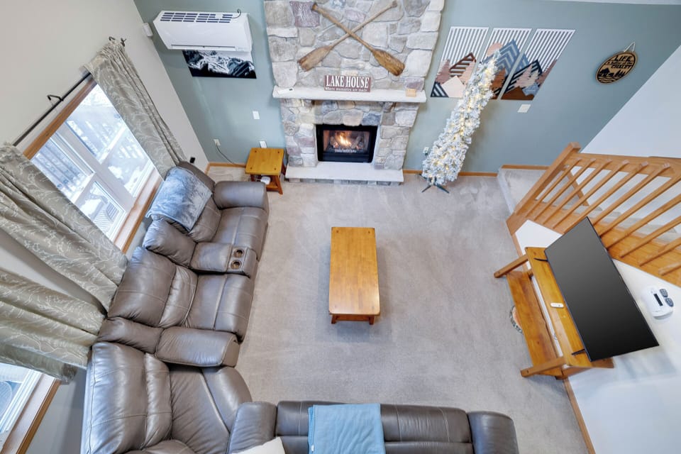 Family room view from the loft