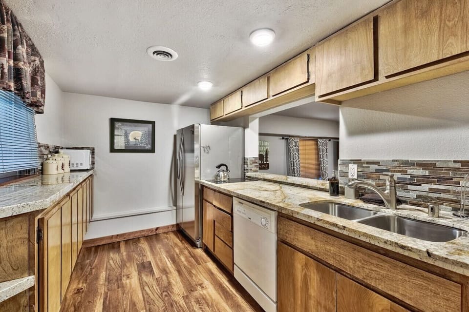 Second kitchen located on lower level.