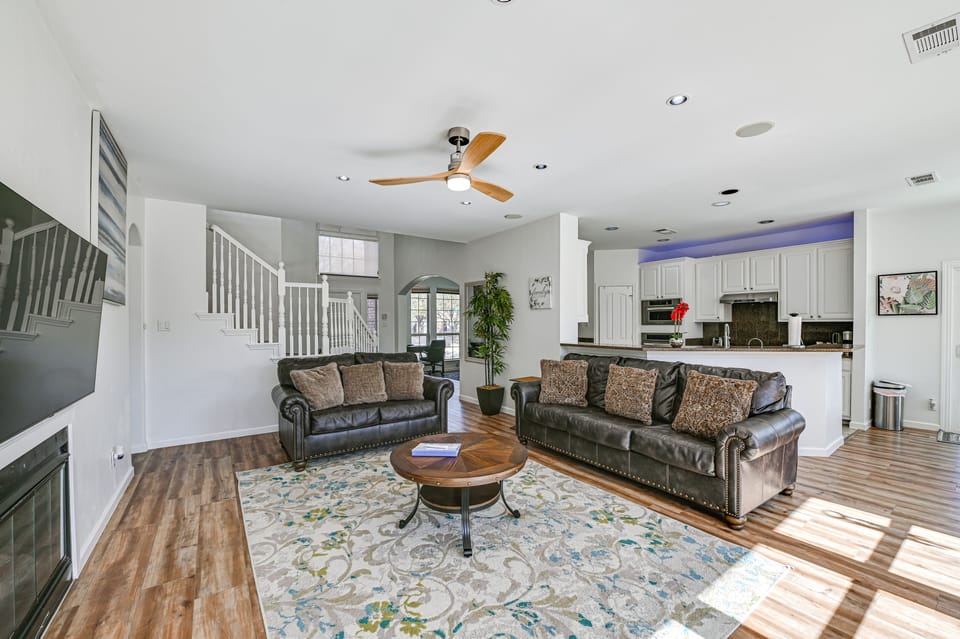 Living Room | Main Level | Queen Sleeper Sofa | Central A/C | Smart TV