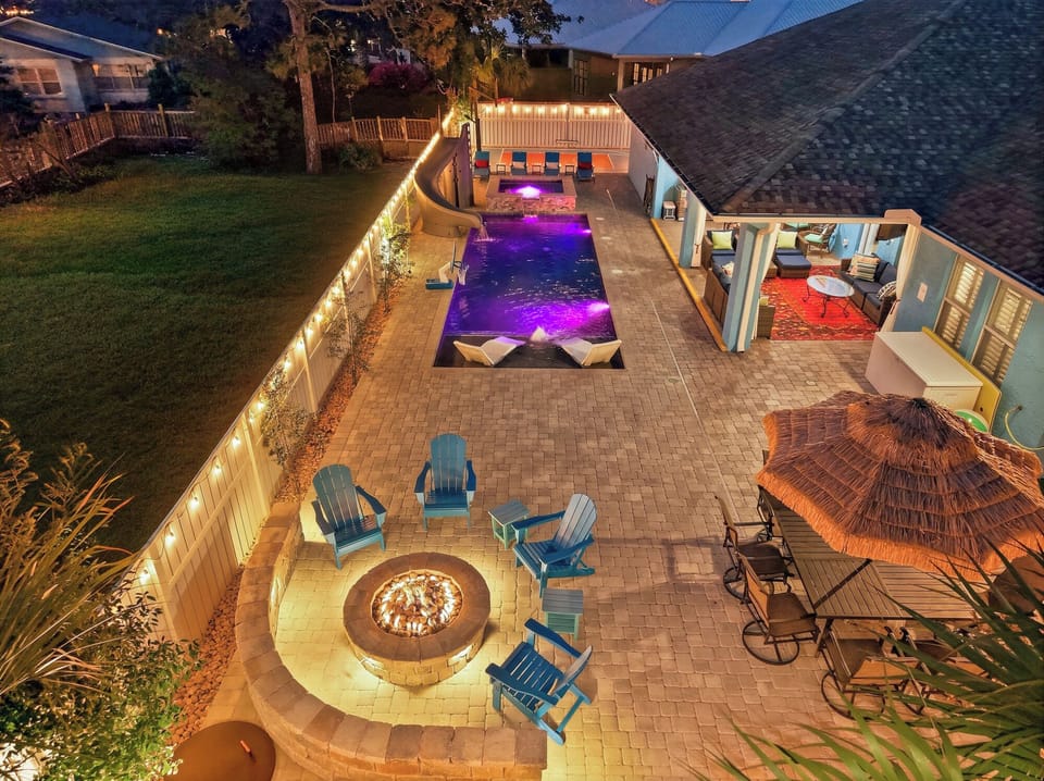 Let the fun begin in your private backyard oasis