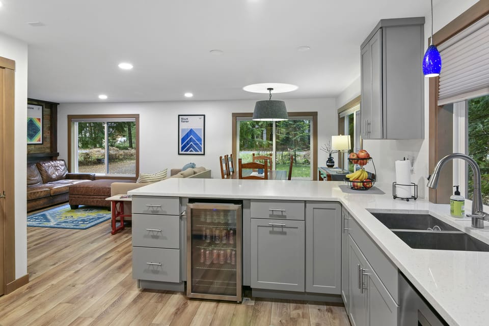 Newly remodeled kitchen. Stunning light throughout the home.