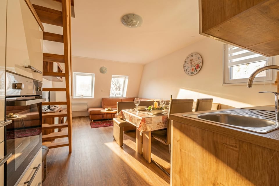 Kitchen and dining area