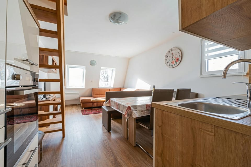 Kitchen and dining area