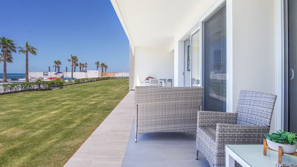 Enjoy the Resort from your well furnished patio.