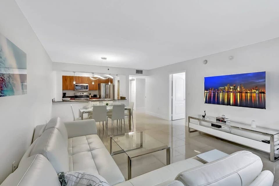 Embrace contemporary comfort in this sleek and stylish living room retreat.
