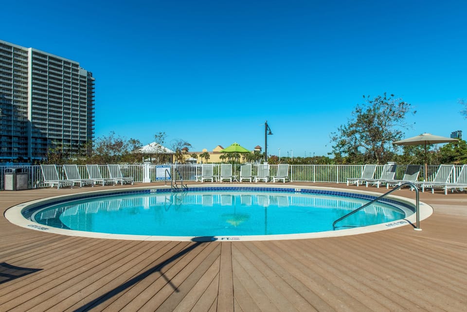 Plenty of lounging by the pool