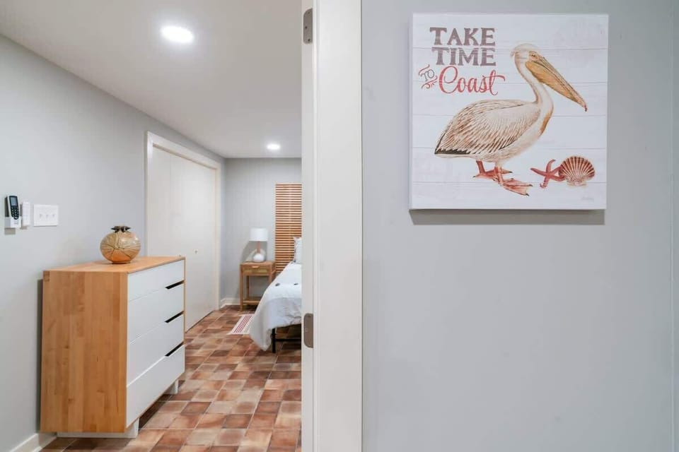 Each room has its own split-duct A/C and heating system which can be controlled via the remote on the wall. 