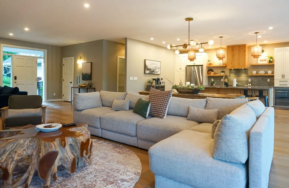 The family room is made for hanging out with all of your loved ones.