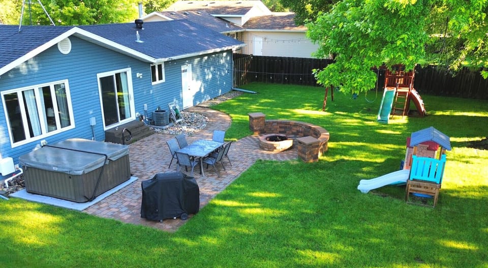 Large Fenced Yard with Plenty for Everyone to do
