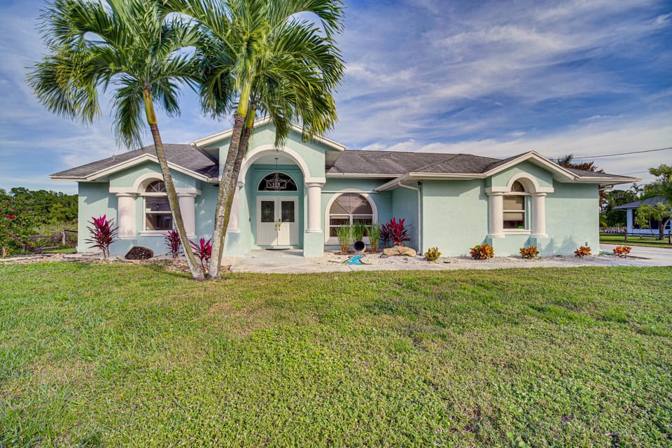Home Exterior | Private Heated Pool | Large Covered Patio