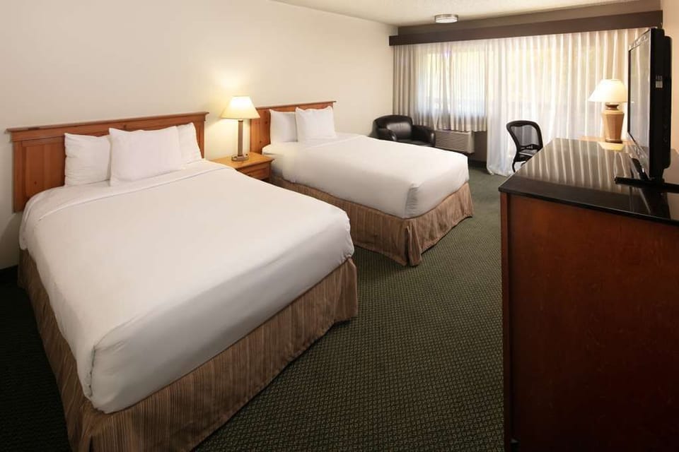 Recharge in a spacious double room with room to spread out.