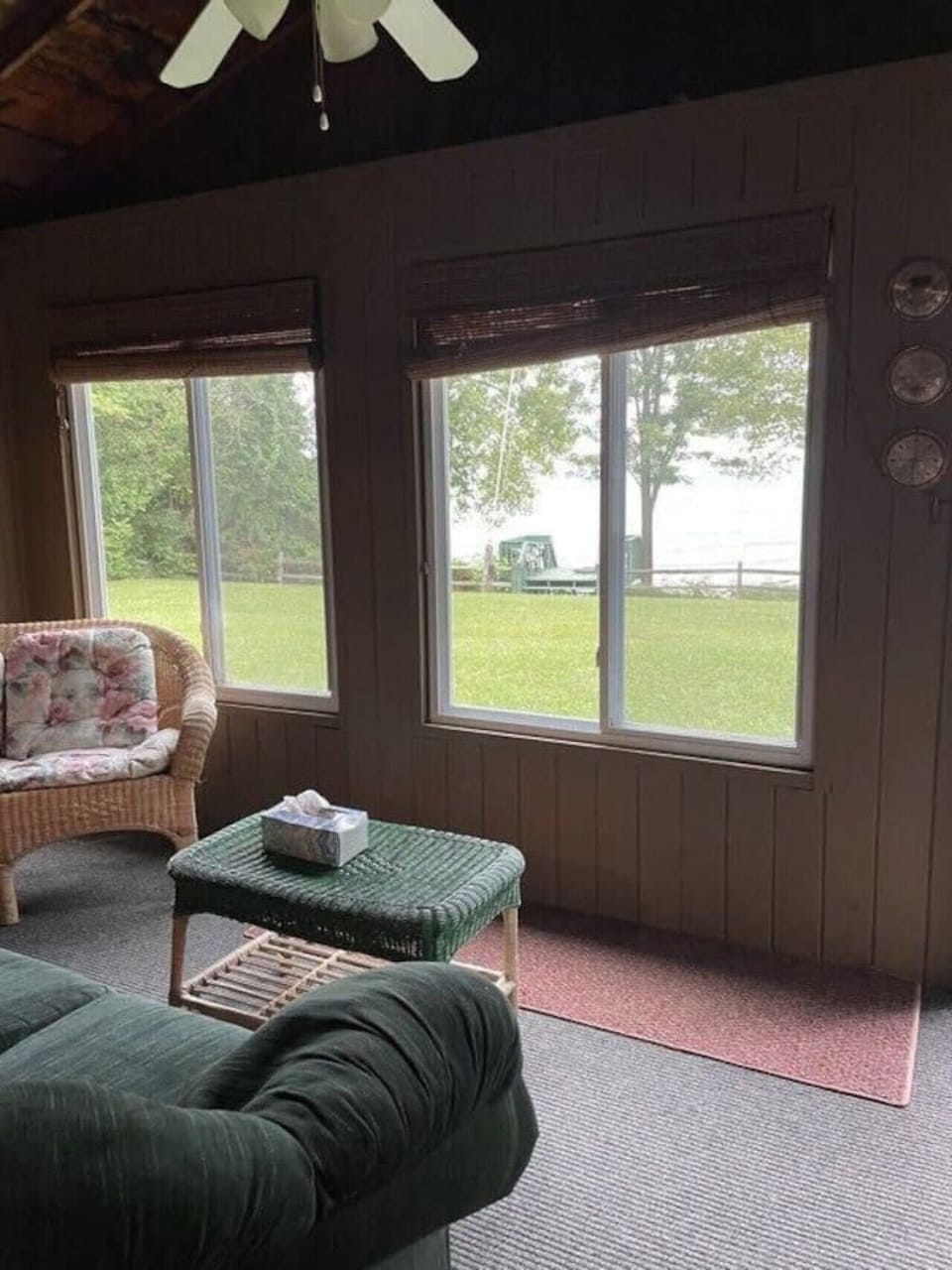 Enclosed porch to sip your morning coffee while watching the sunrise!