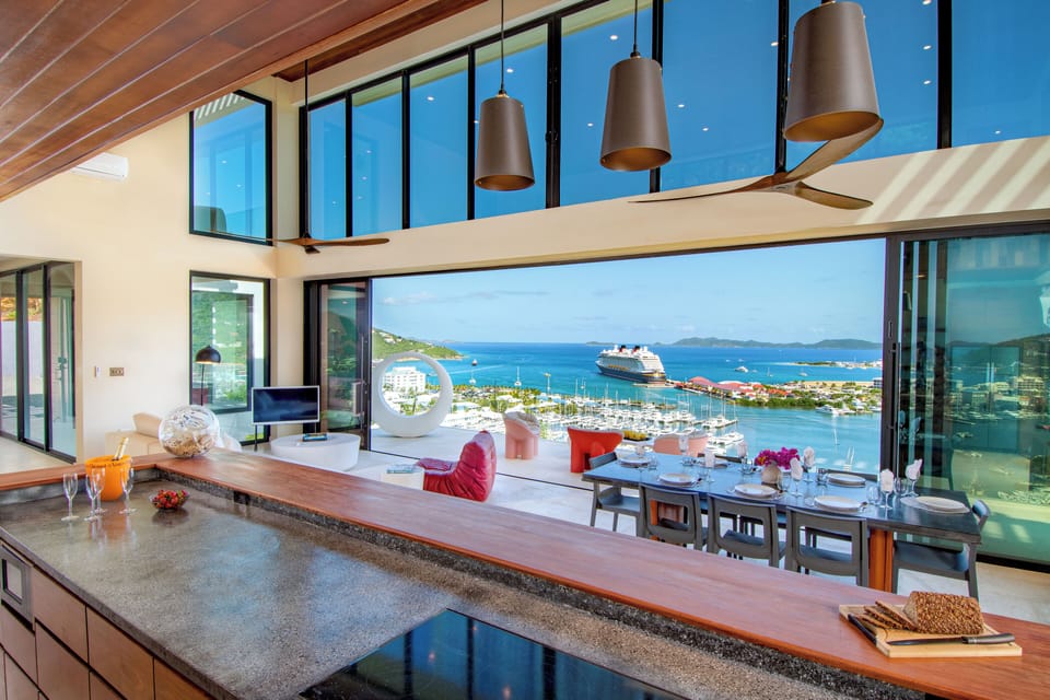 Dine in style as the cruise ship leaves the dock