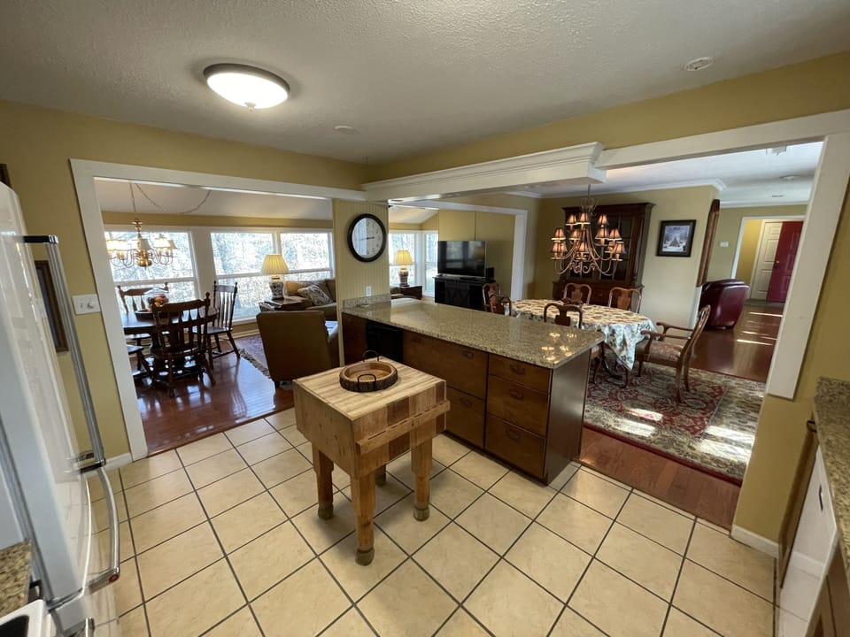 Plenty of space for multiple cooks and guests to gather. Great serving space