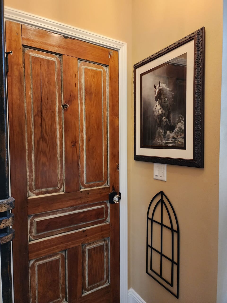 100 year old door redone by the owner.