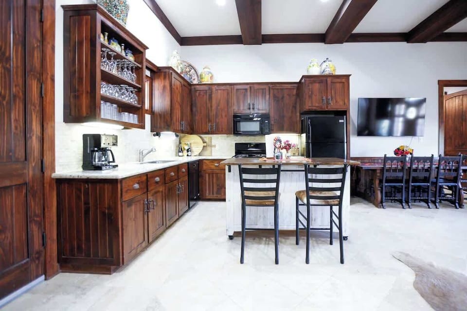 Enjoy our large kitchen with plenty of counter space and island for cooking dinner for the family!