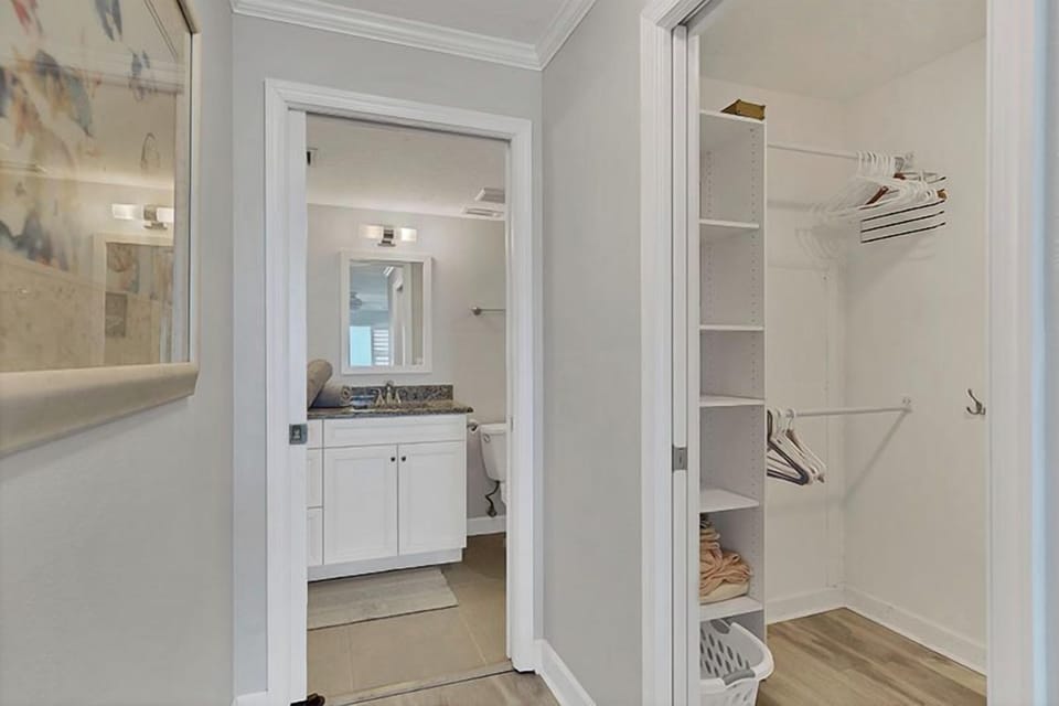 Master bathroom & closet