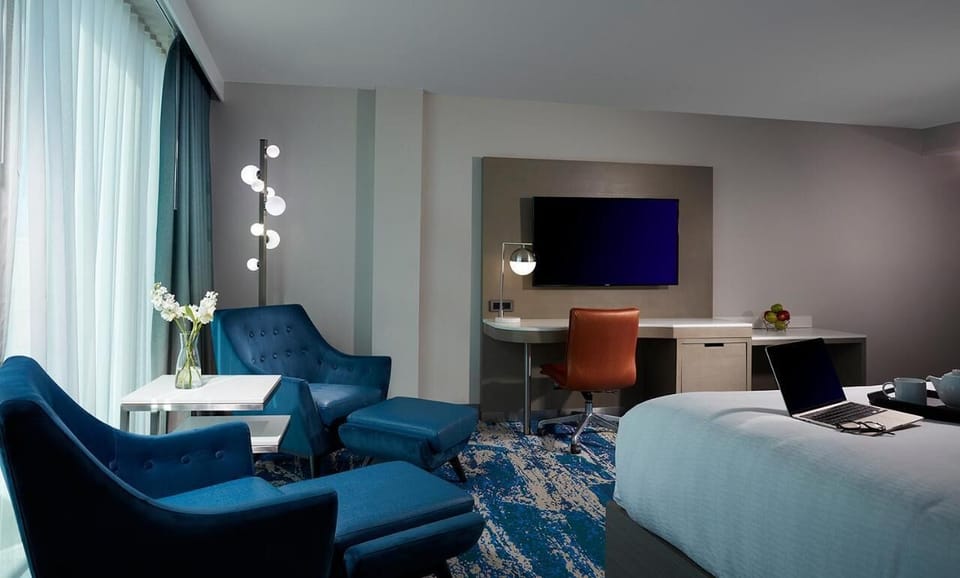 Relax in velvet seating after a beach day, wine optional.