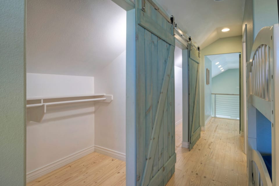 Closet in the upper level.