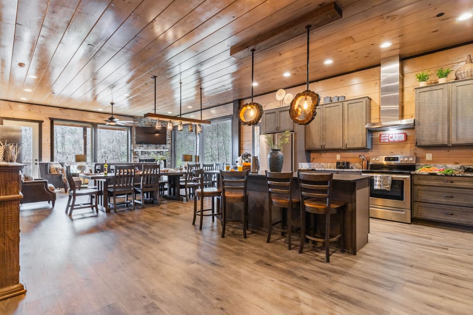 Spacious open floor plan.