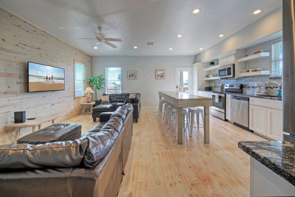 Open floor plan. 