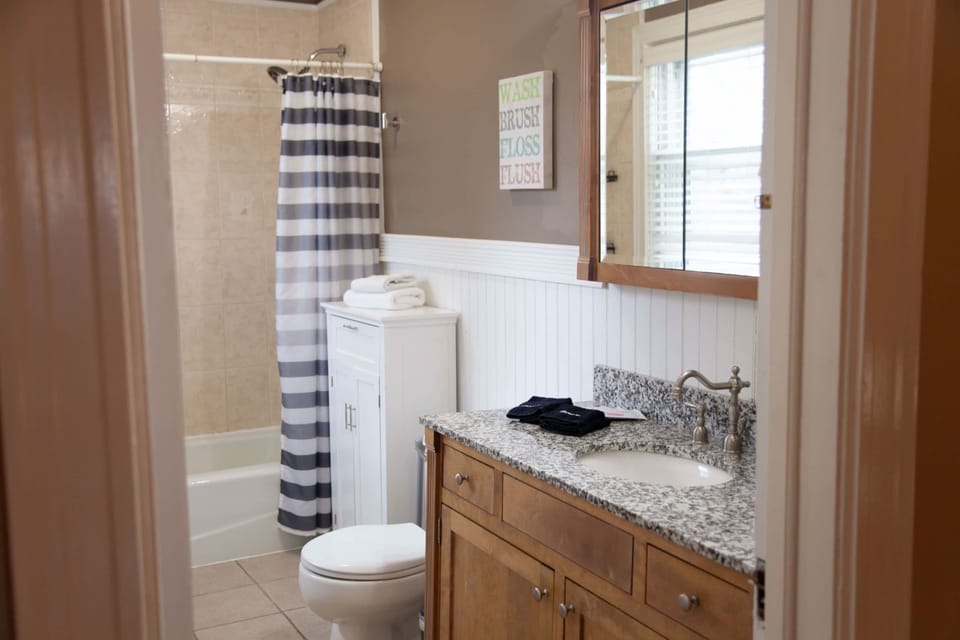 Upstairs Full Bath- Clean and bright with classic touches