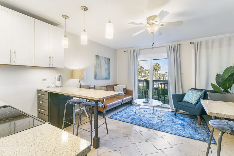 Eat in kitchen and living area