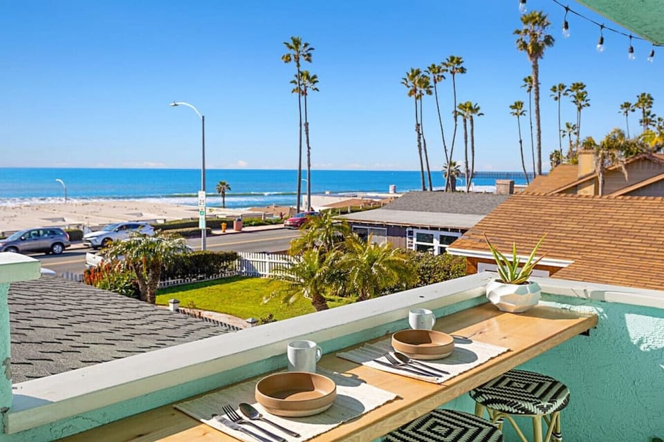 Enjoy panoramic ocean views on the front patio.