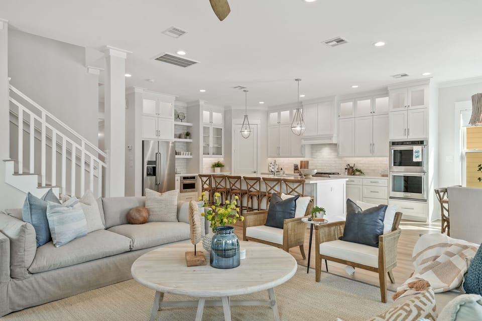 Open living area makes spending time together a breeze