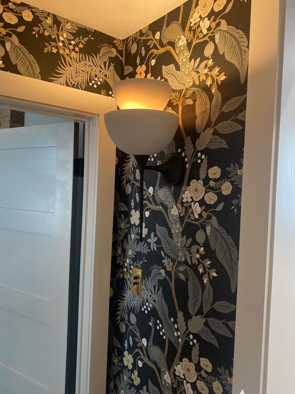 Hallway to guest rooms and guest bathroom