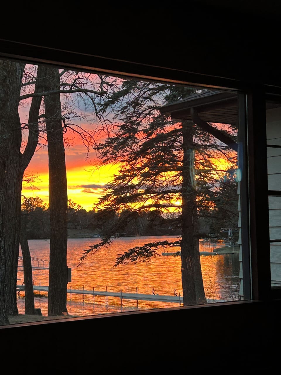 Sunset picture from the living couch