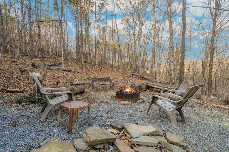 Relax around the fire pit.  