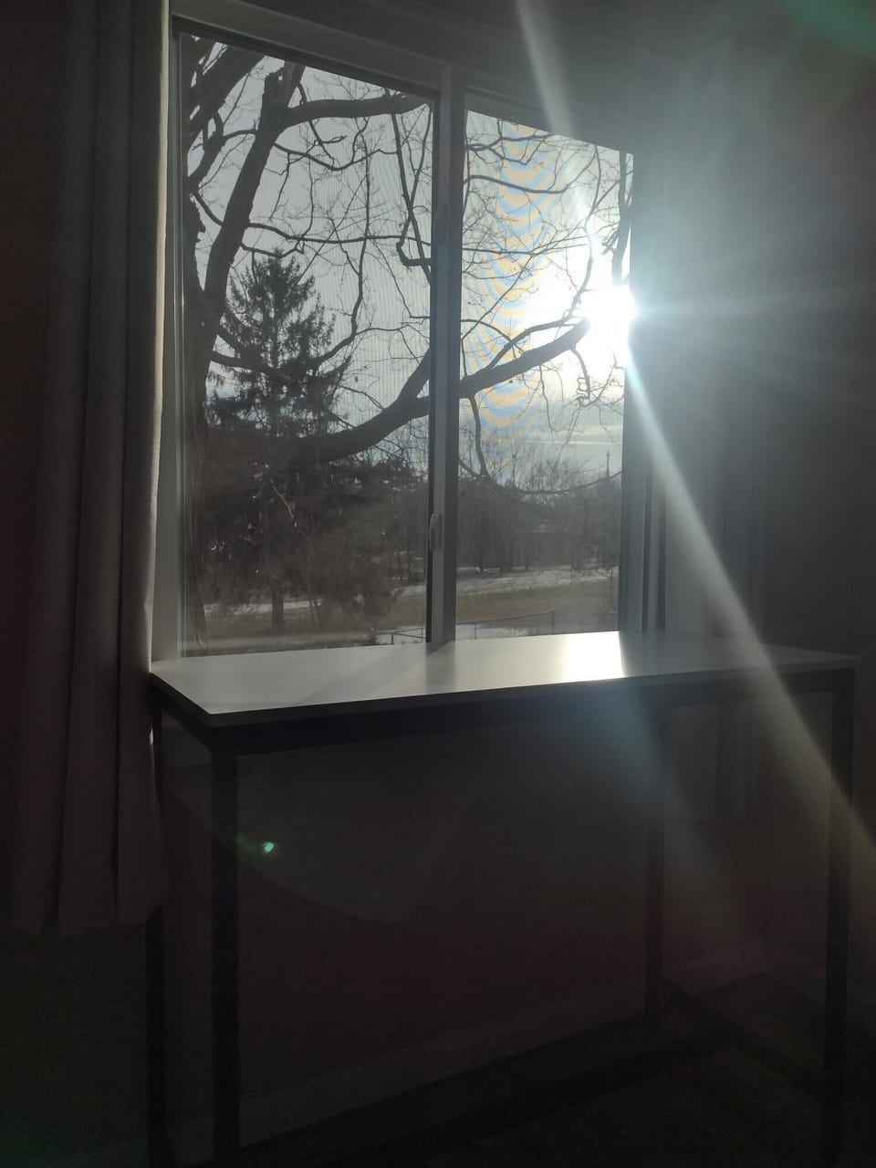 View of the Baraboo Bluffs from the Bistro table!