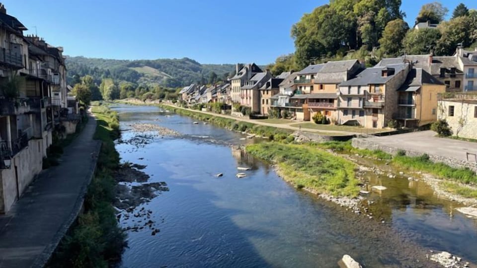 The Lot river in St. Geniez d'Olt et d'Aubrac
