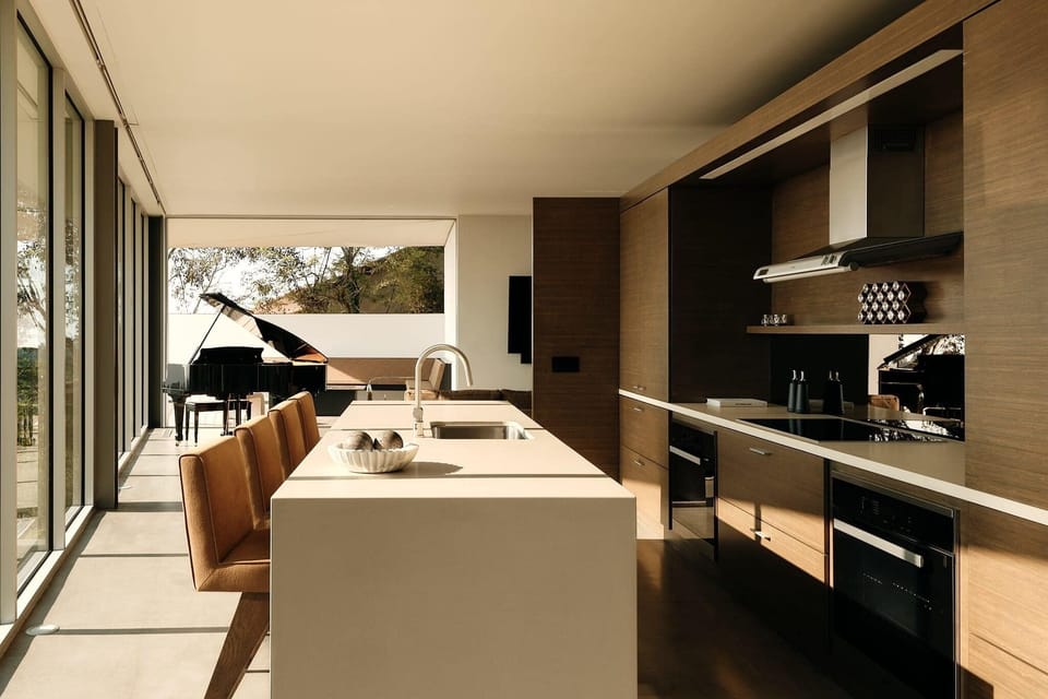 Sleek countertops and state-of-the-art equipment for culinary excellence.
