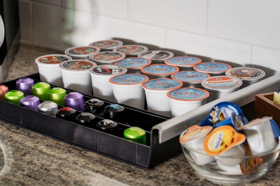 Start your mornings right with a full coffee and espresso bar—because vacation deserves great coffee.