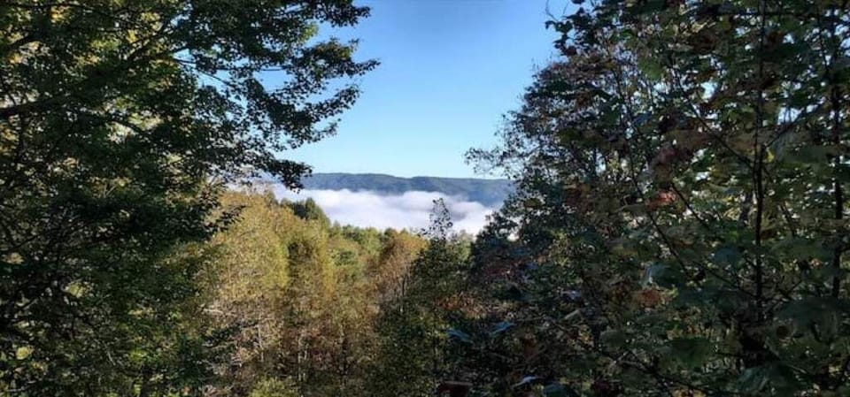 A beautiful view, but not from the house.