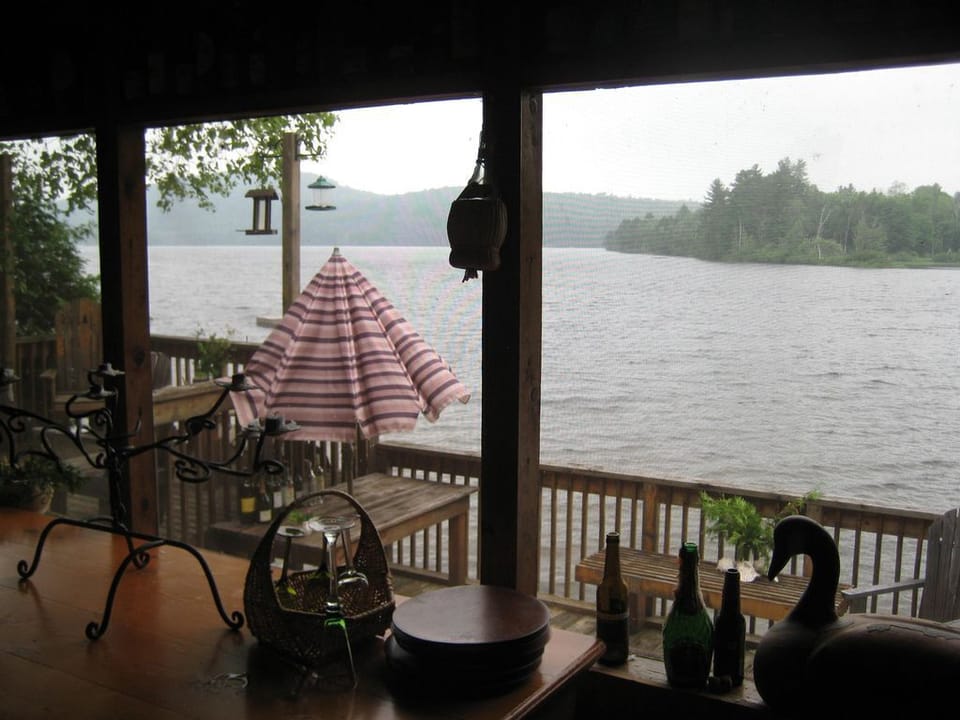 View from screened in porch