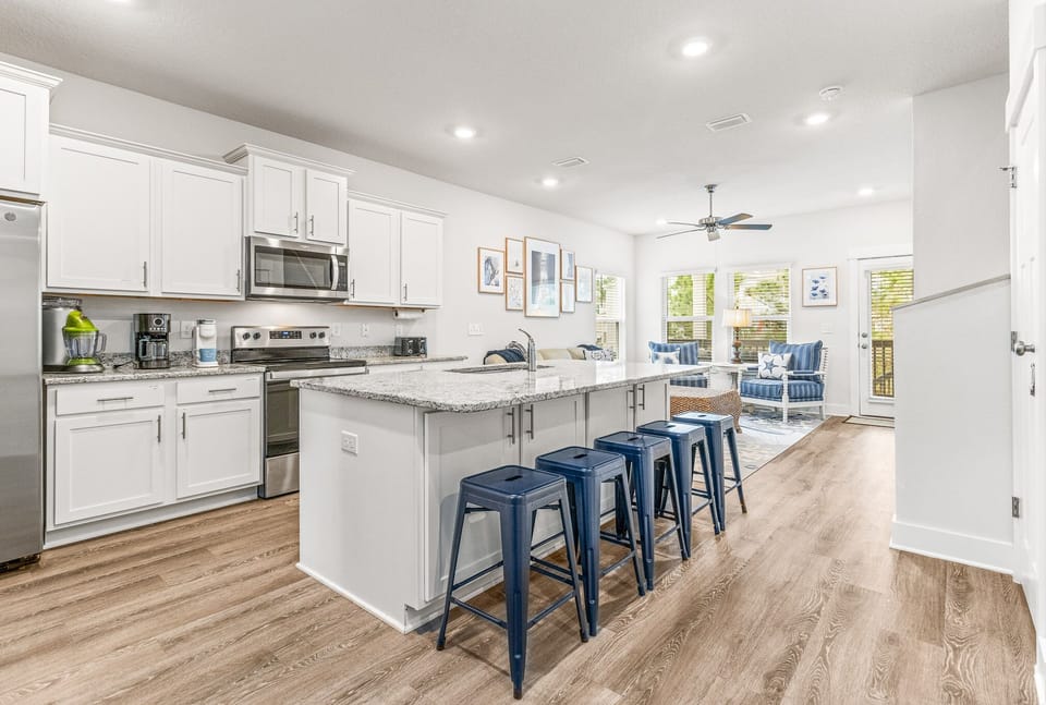 Kitchen with seating for 5