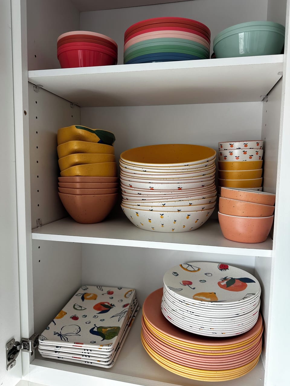 Fun melamine plateware + kids dishes too