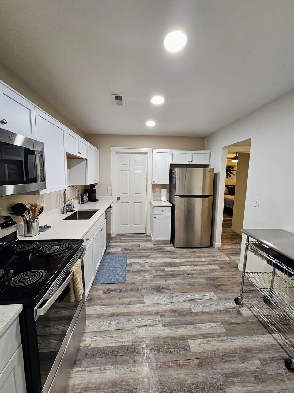 Fully stocked kitchen