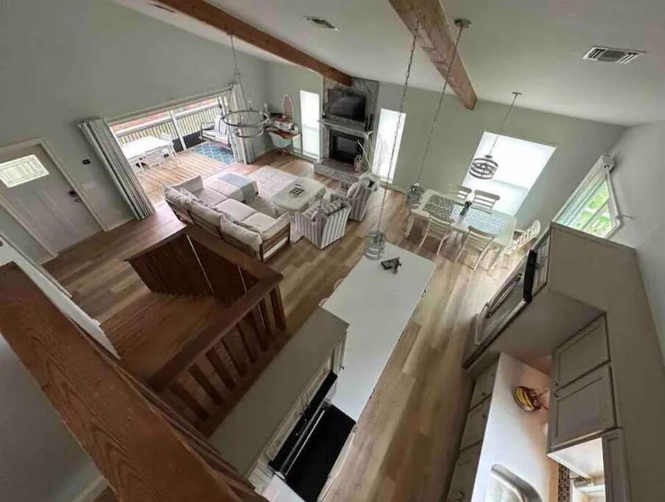 Family Room and Kitchen from loft