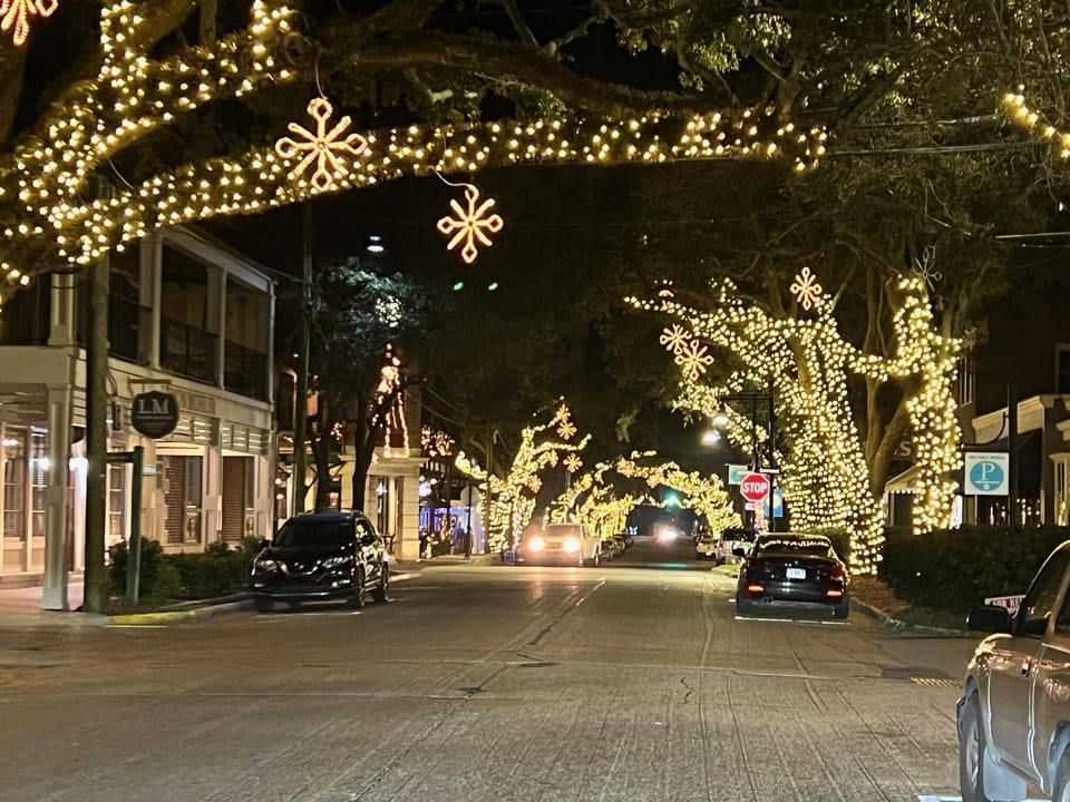 Washington Ave holiday lights